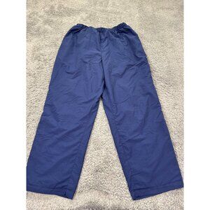 Vtg Roche Pants Mens 2XL XXL Navy Blue Parachute Relaxed Baggy Windbreaker USA